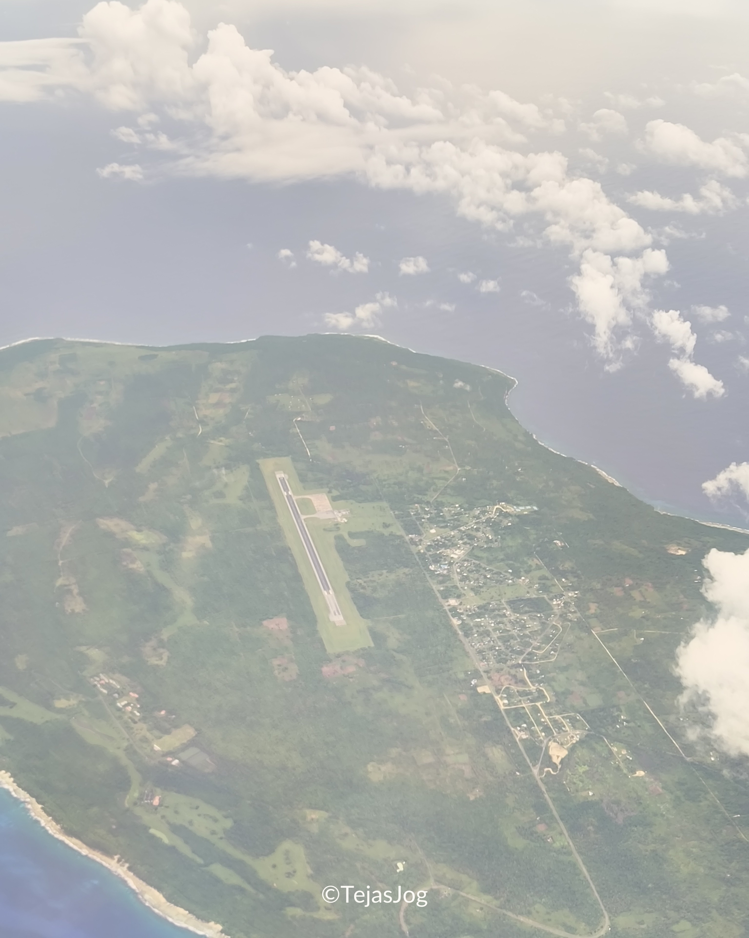 Rota International Airport seen from United Airlines 76