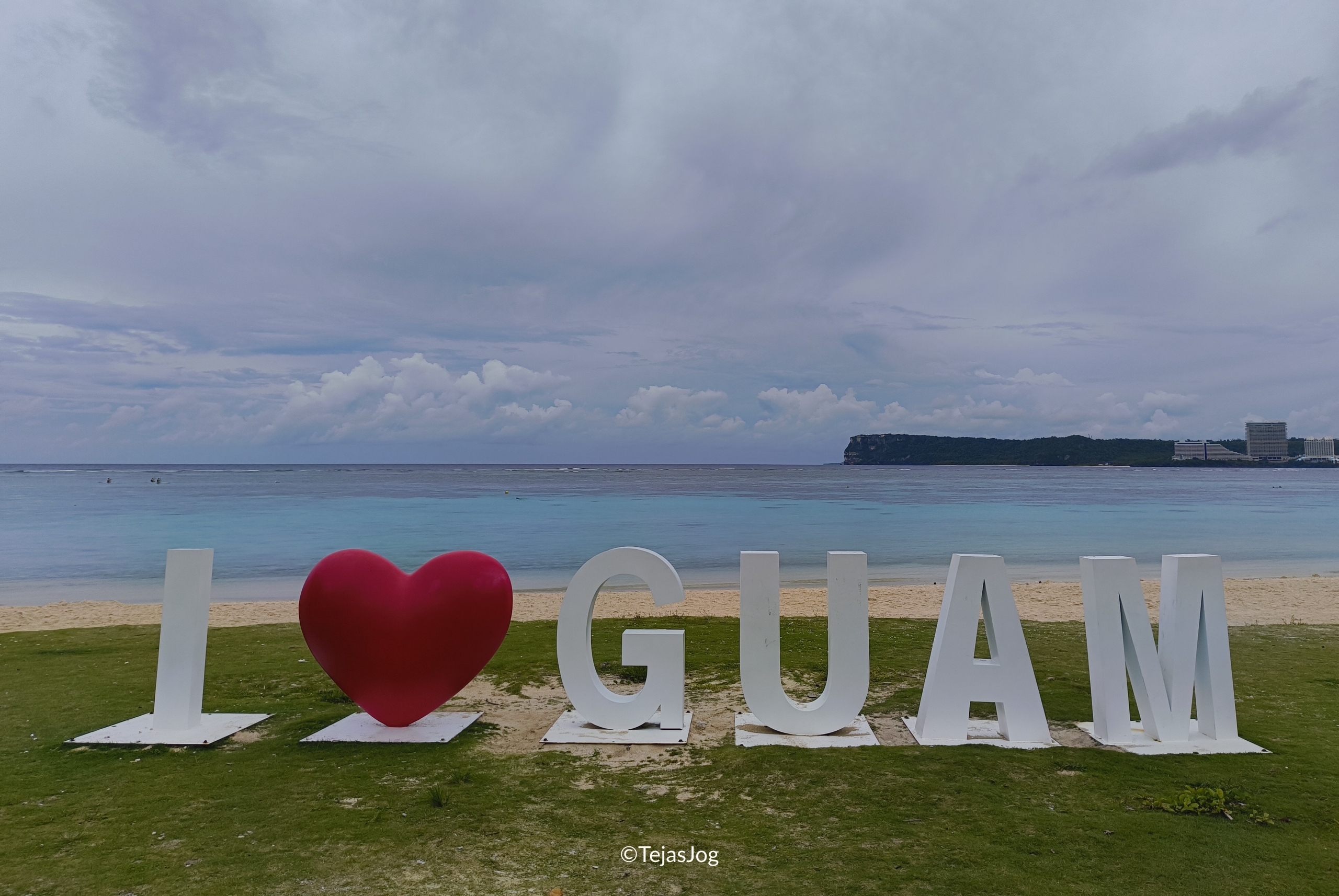 I❤️GUAM sign at Ypao Beach