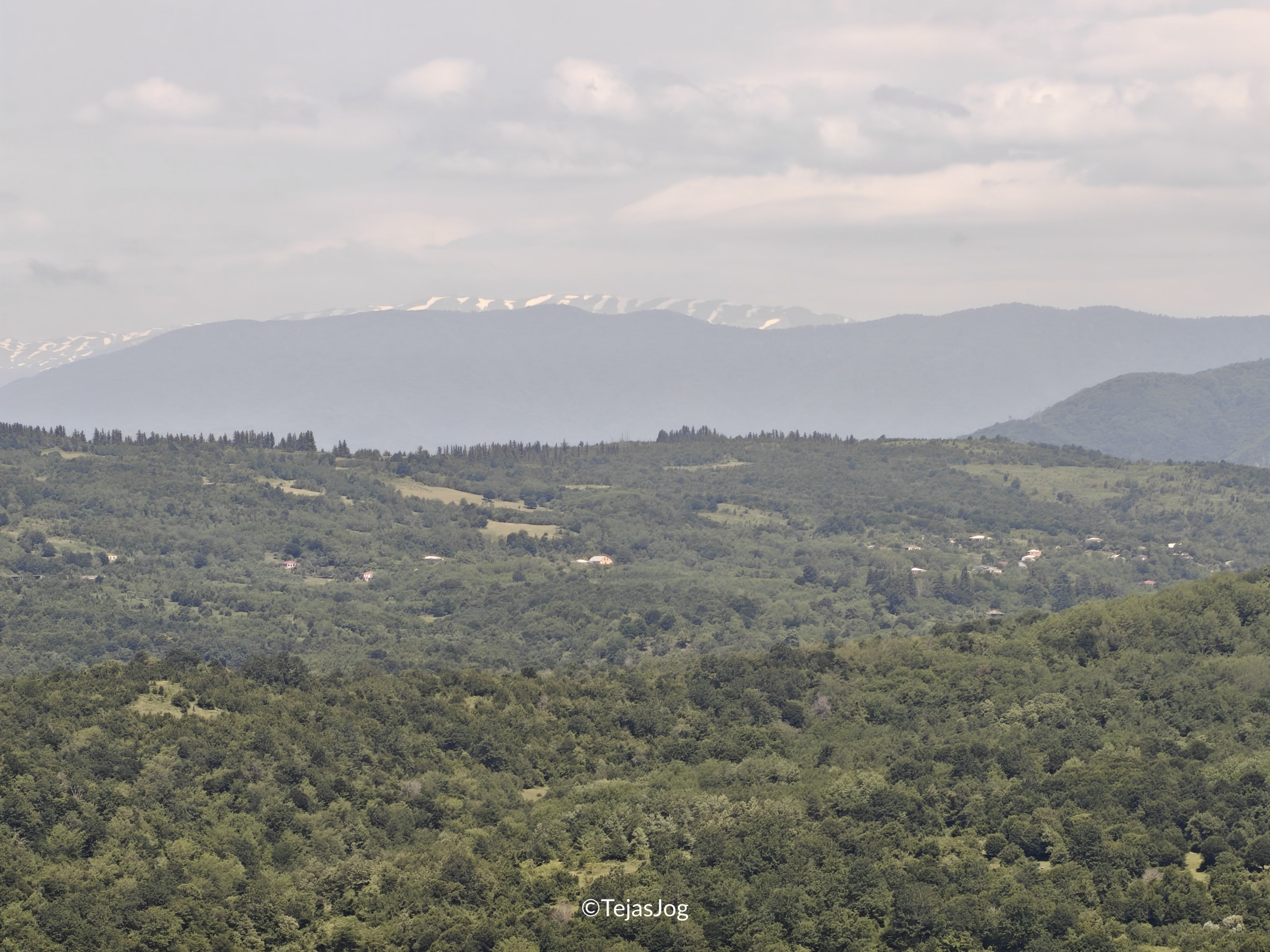Driving to Gelati Monastery