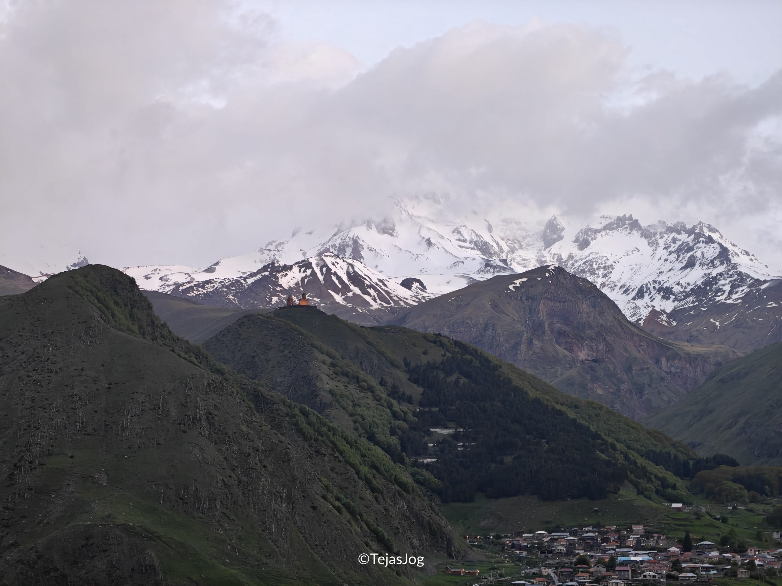 Gergeti Trinity Church and Mt. Kazbeg
