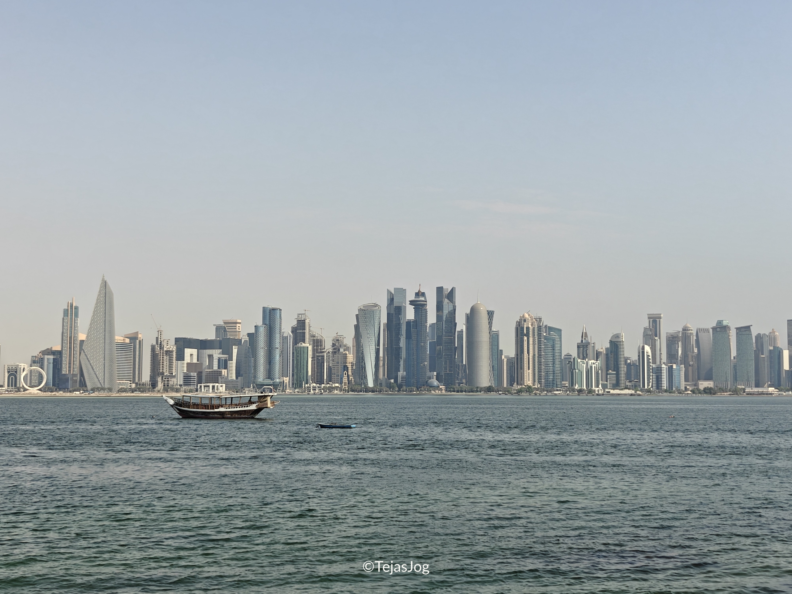 Doha skyline as seen from Dhow Harbour