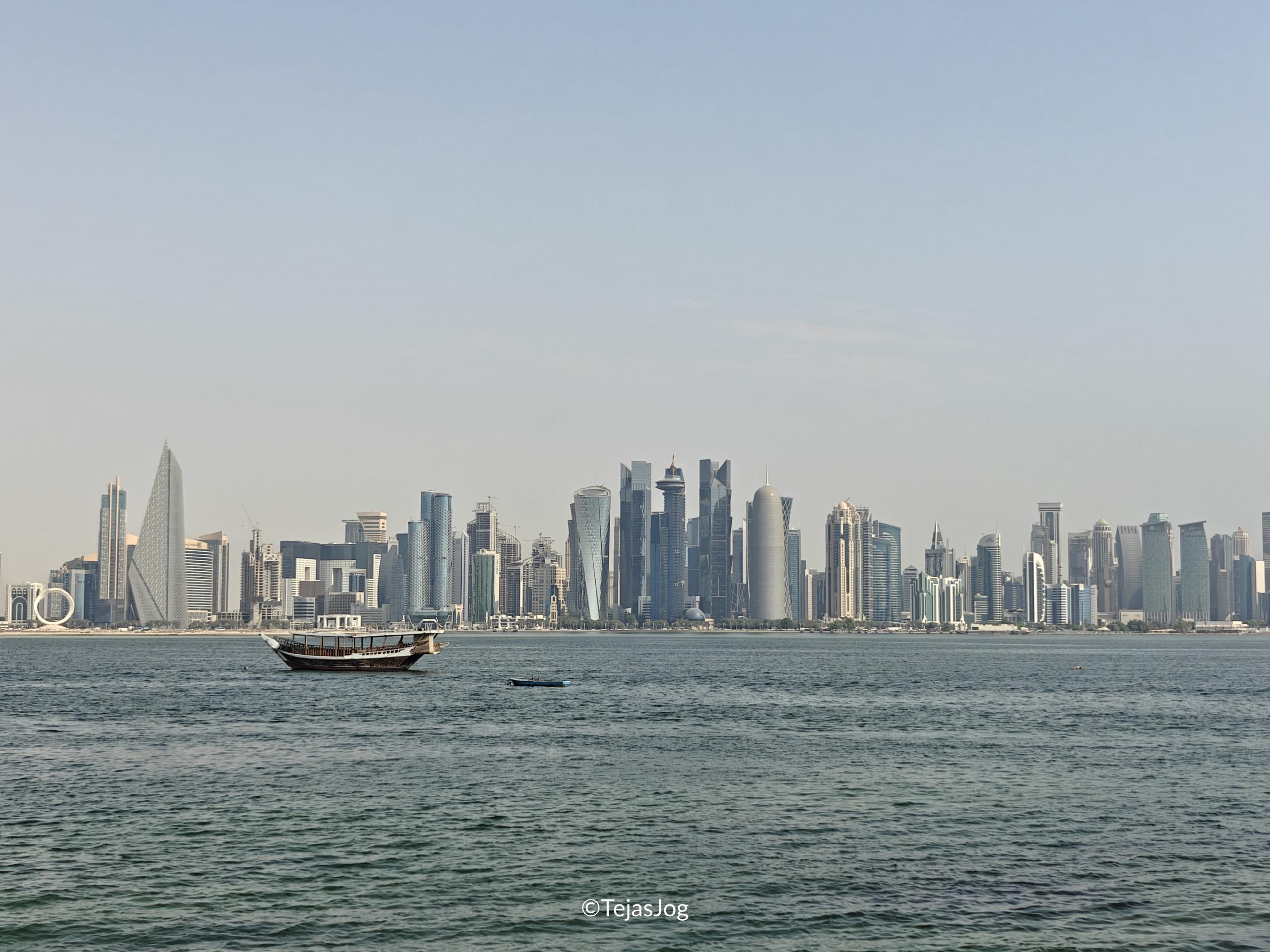 Doha skyline as seen from Dhow Harbour Doha skyline as seen from Dhow Harbour