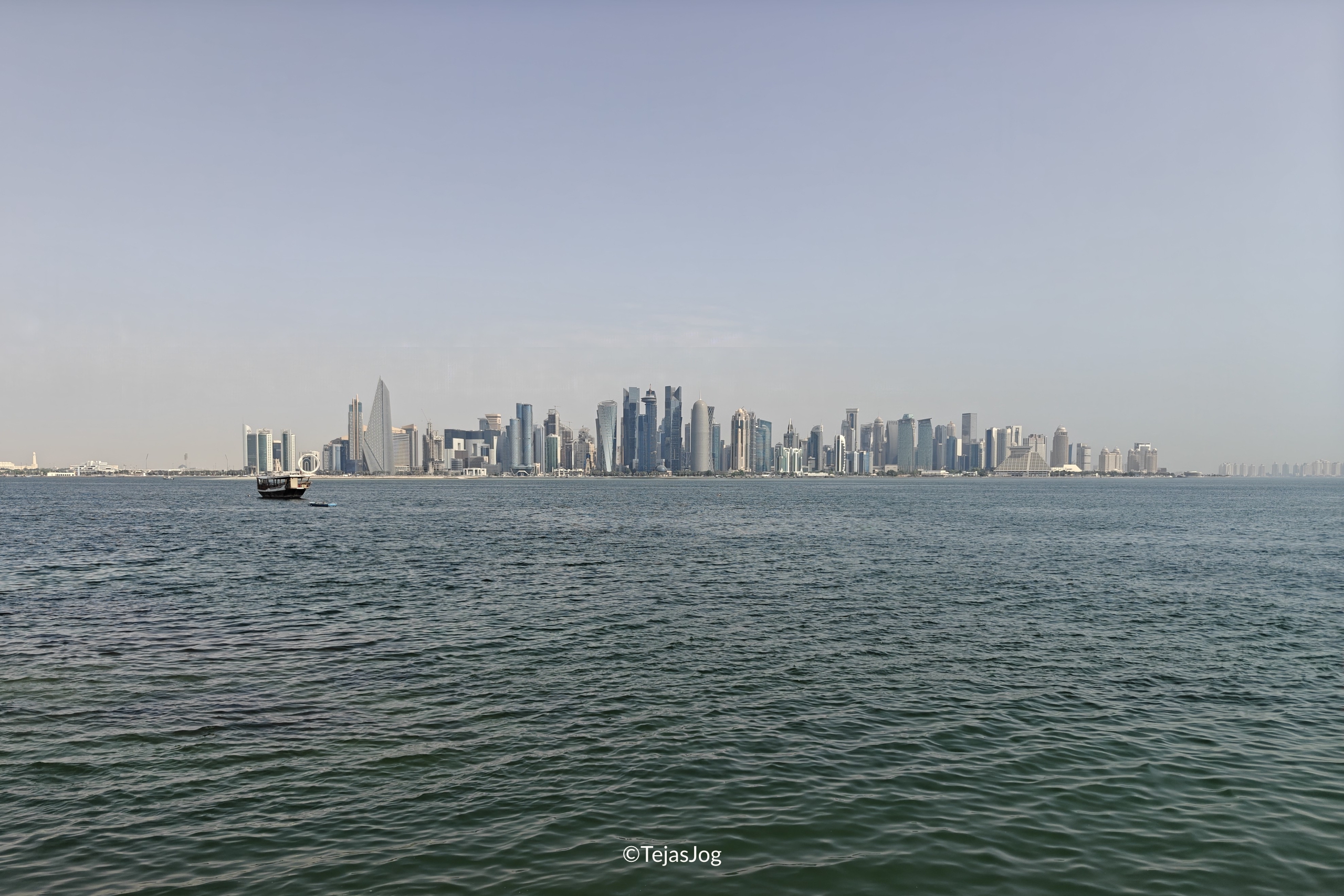Doha skyline as seen from Dhow Harbour