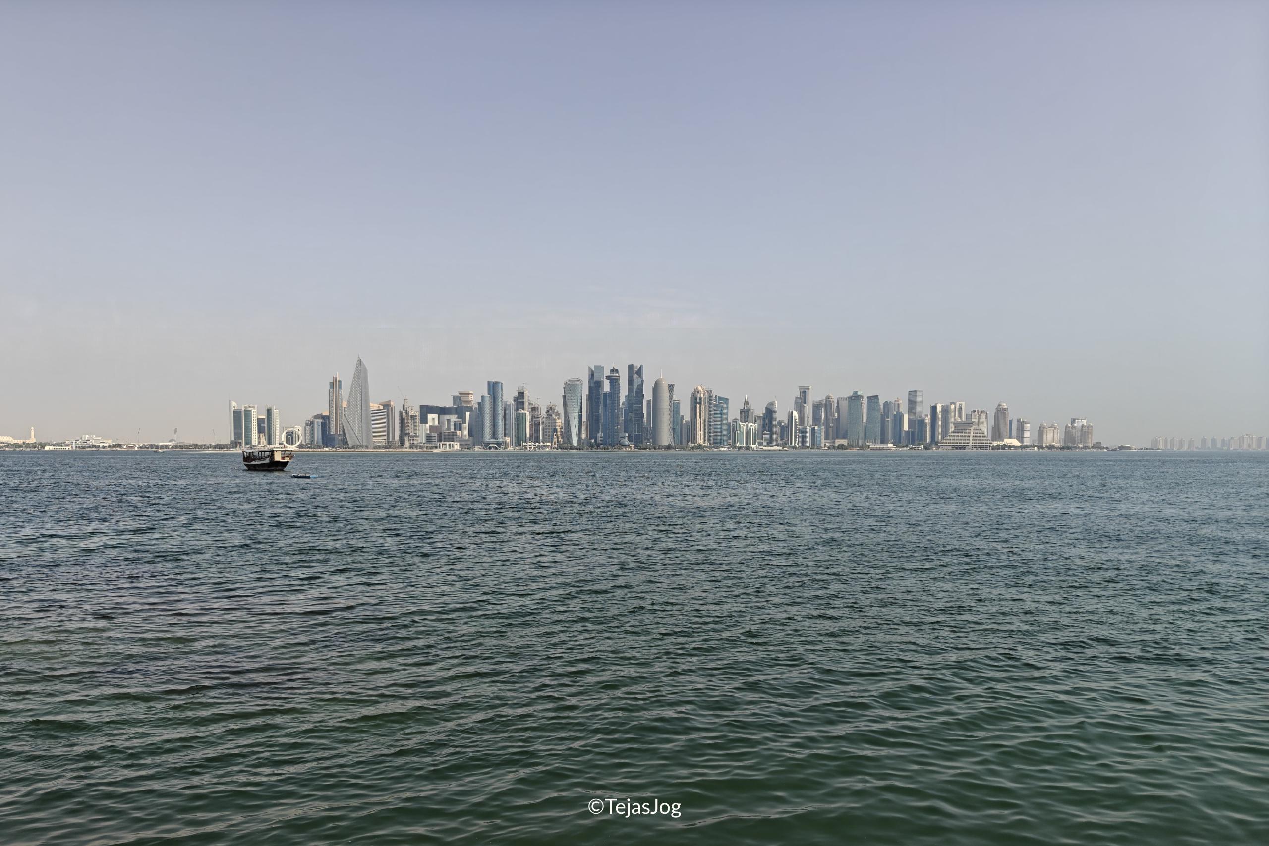 Doha skyline as seen from Dhow Harbour Doha skyline as seen from Dhow Harbour