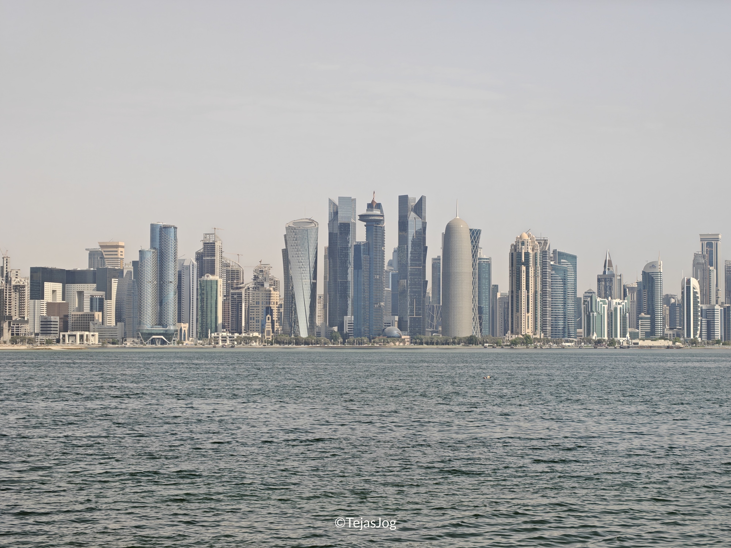 Doha skyline as seen from Dhow Harbour