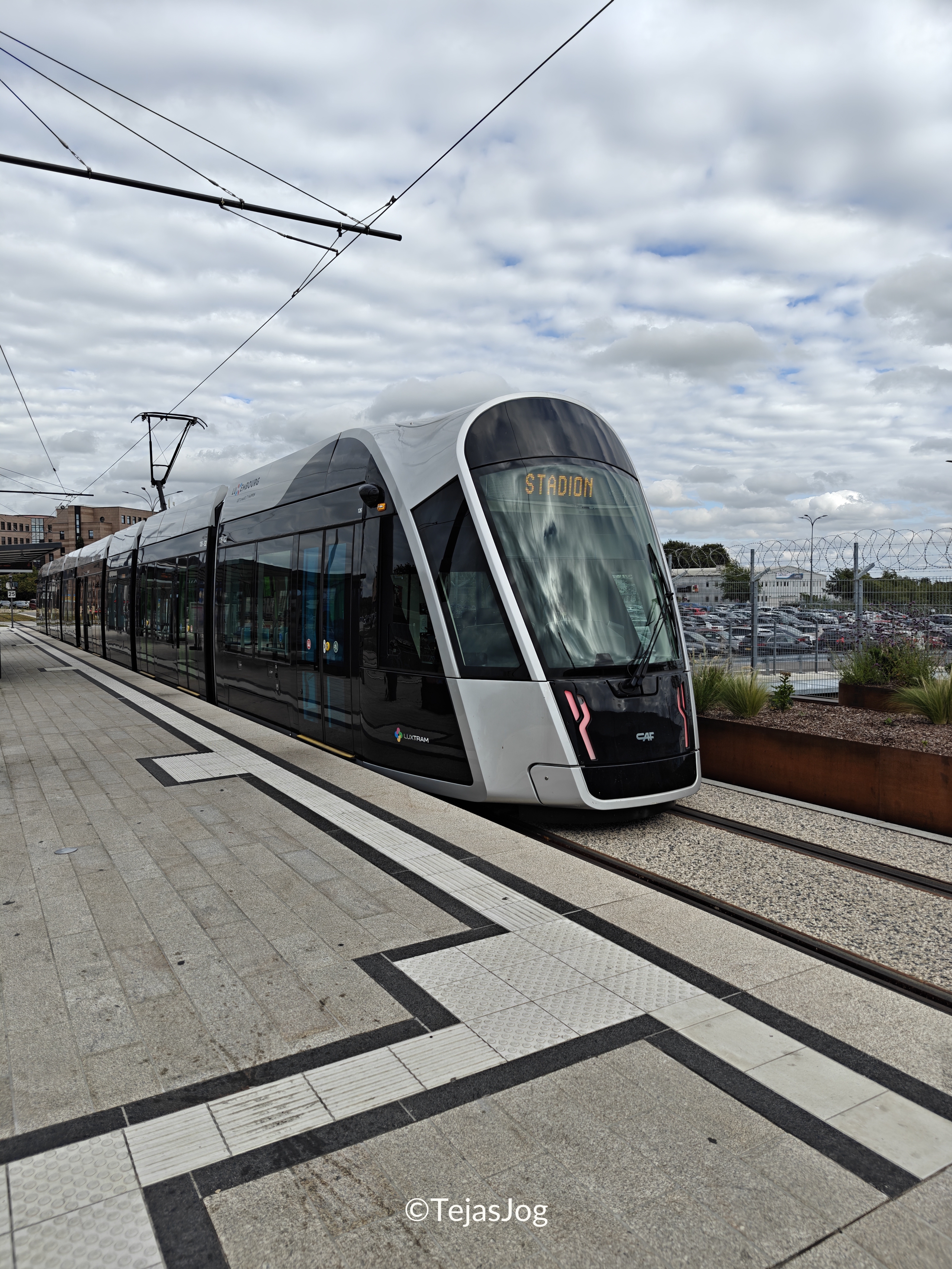 Tram stop at airport Tram stop at airport