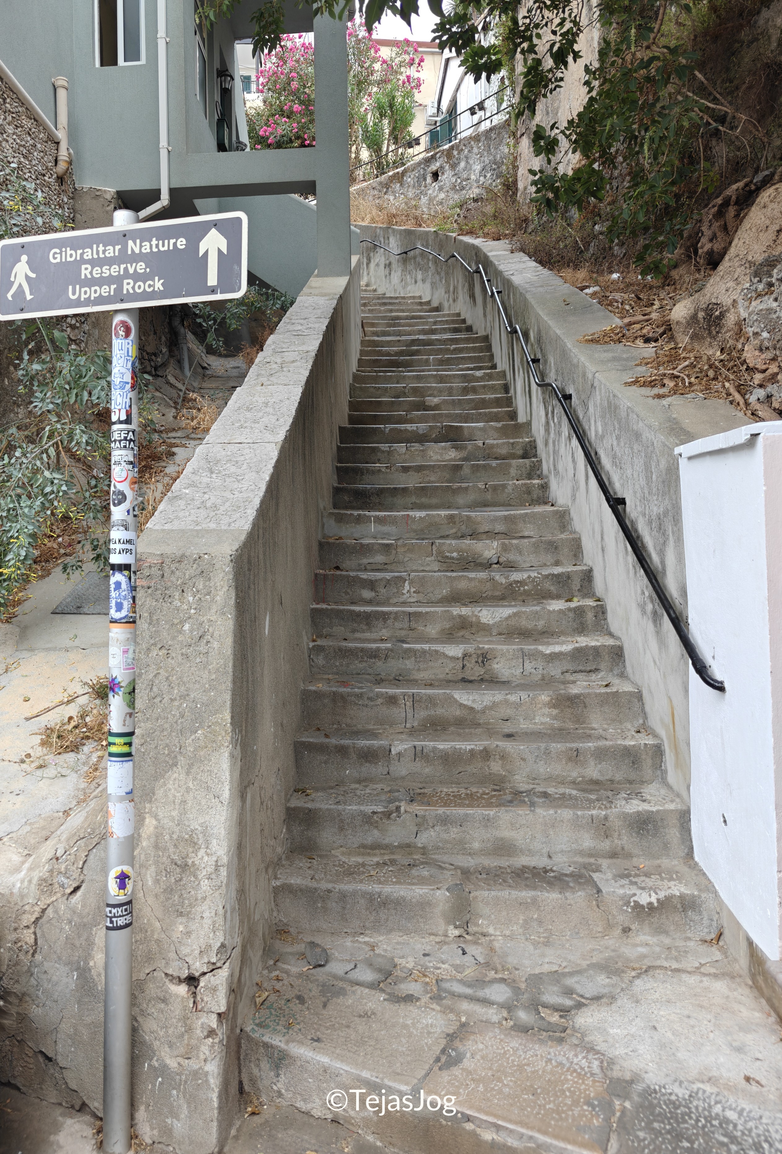 Castle Steps towards the Moorish Castle Castle Steps towards the Moorish Castle