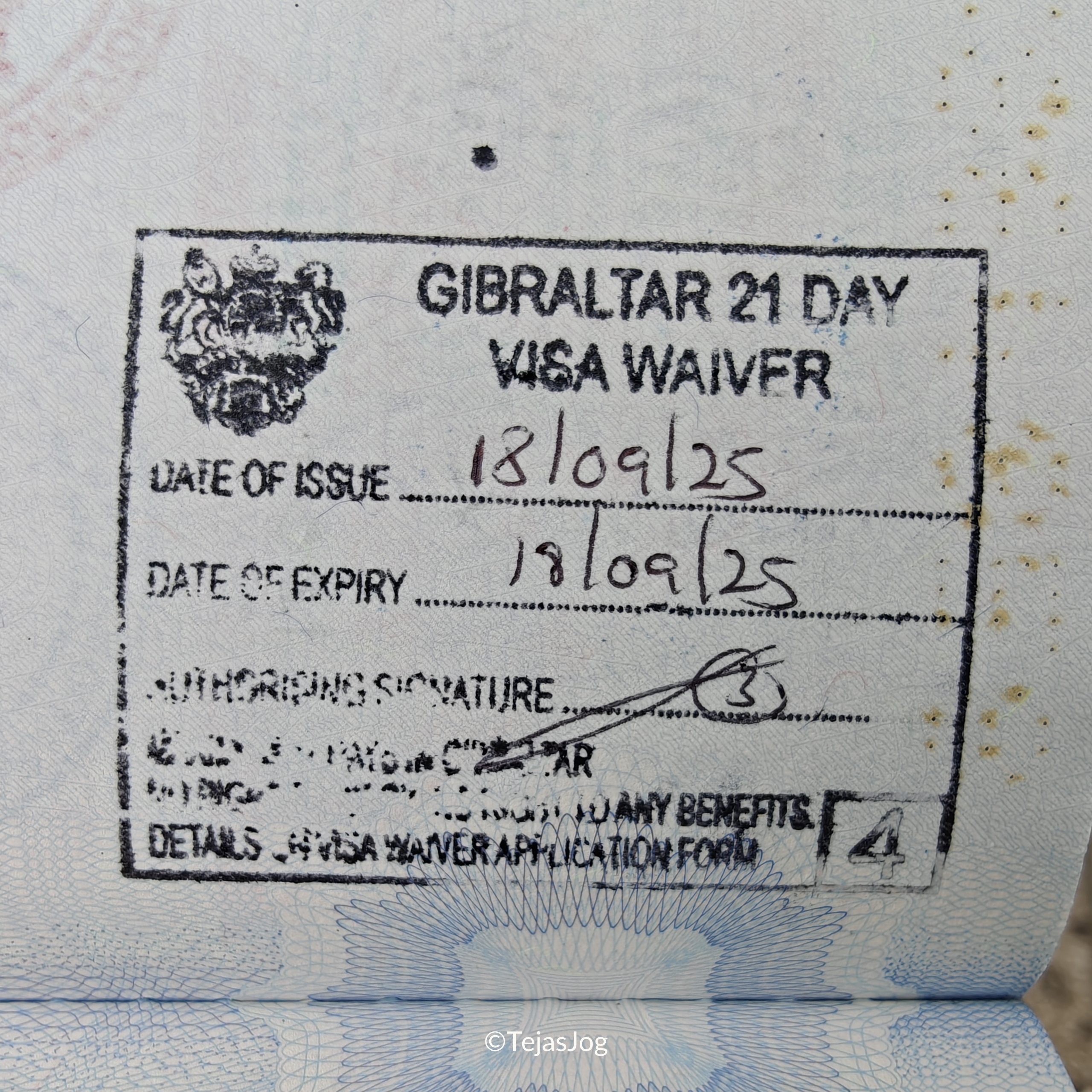 Visa waiver for Gibraltar Visa waiver for Gibraltar