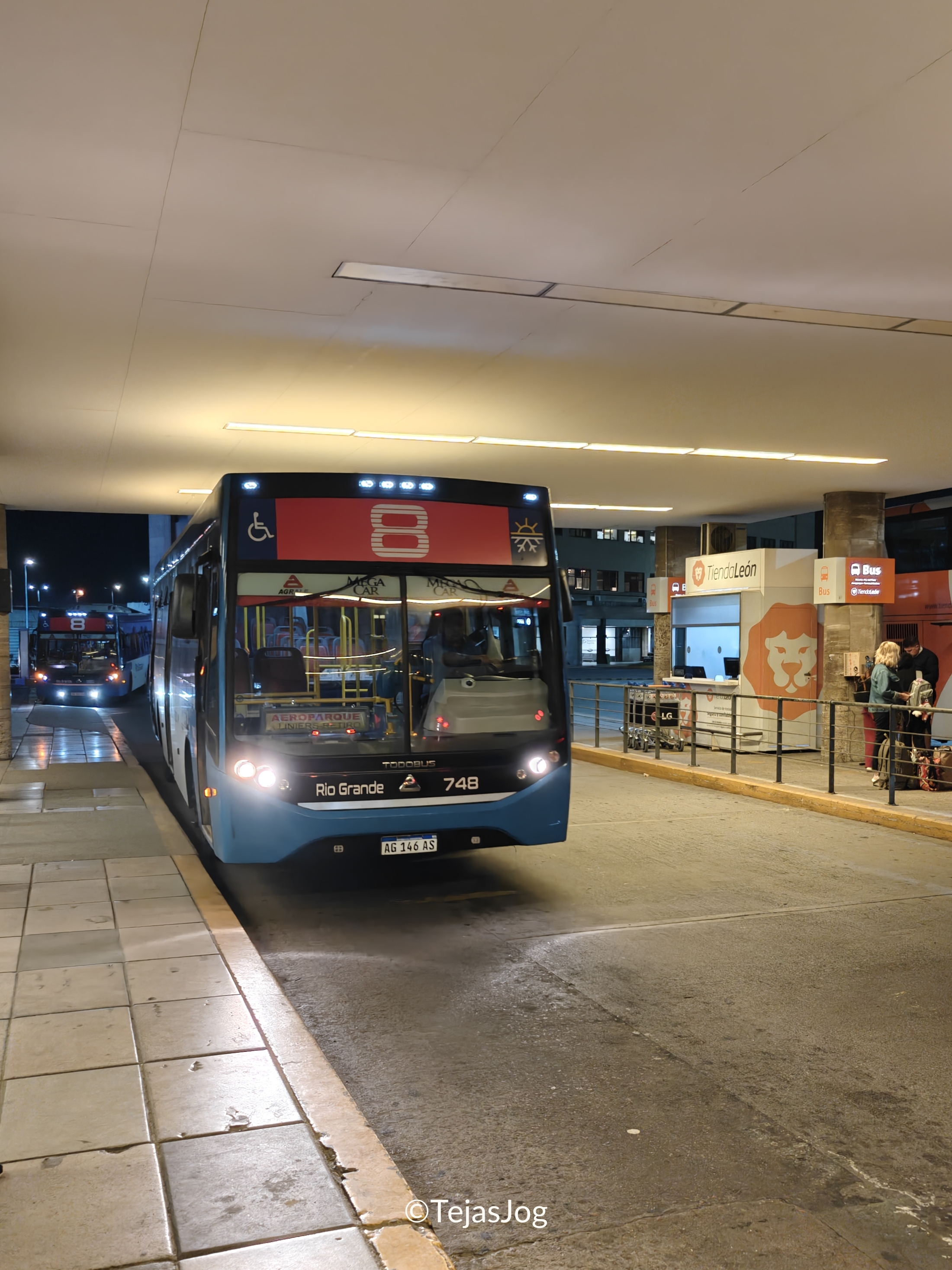 Bus 8 at Ezeiza International Airport