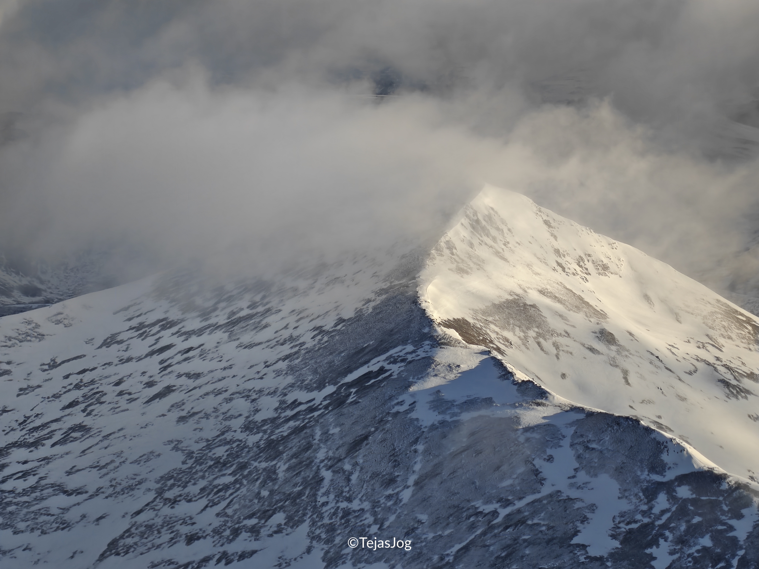 Andes seen on approach to Ushuaia Airport