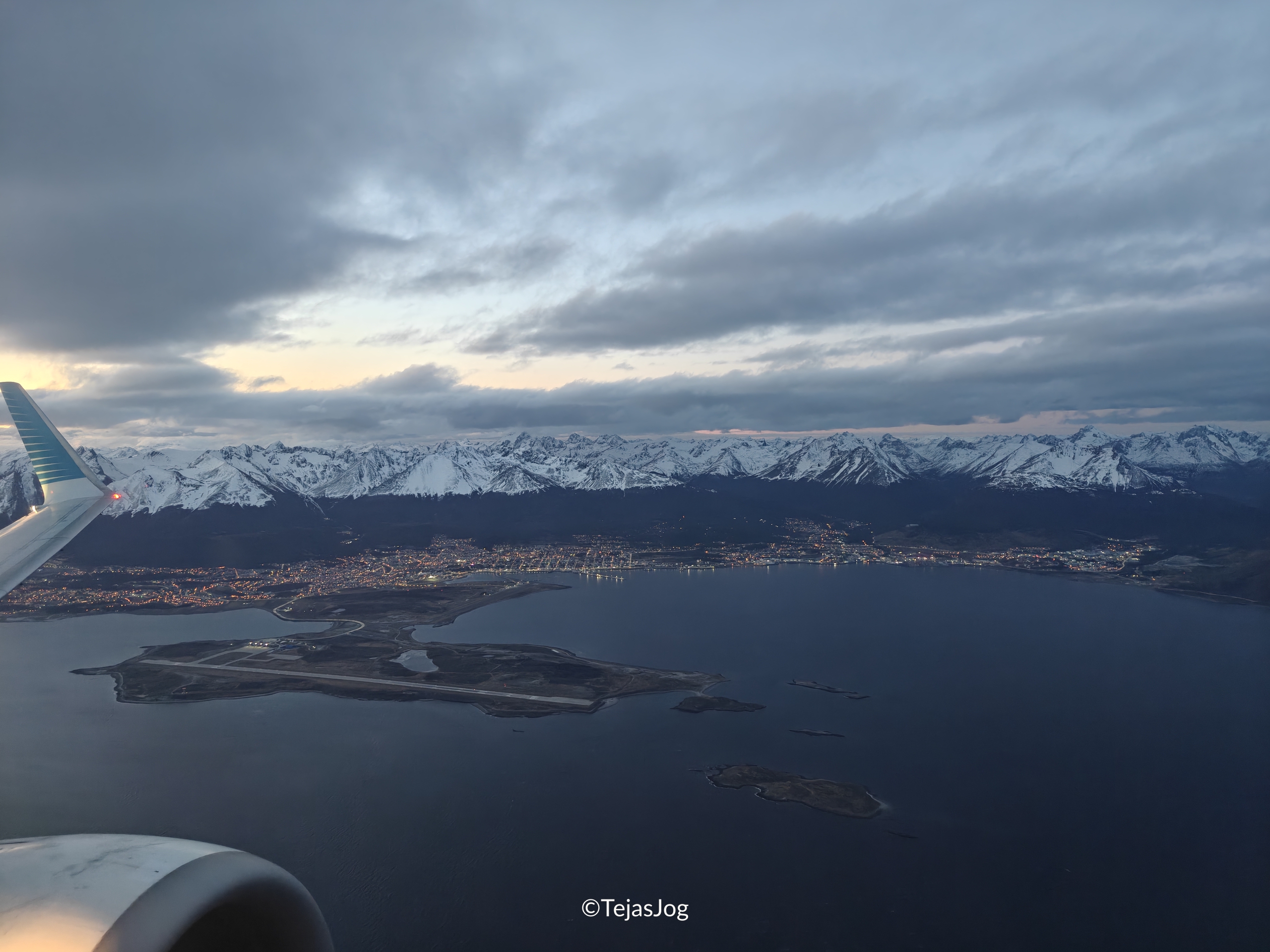 Ushuaia seen after take-off