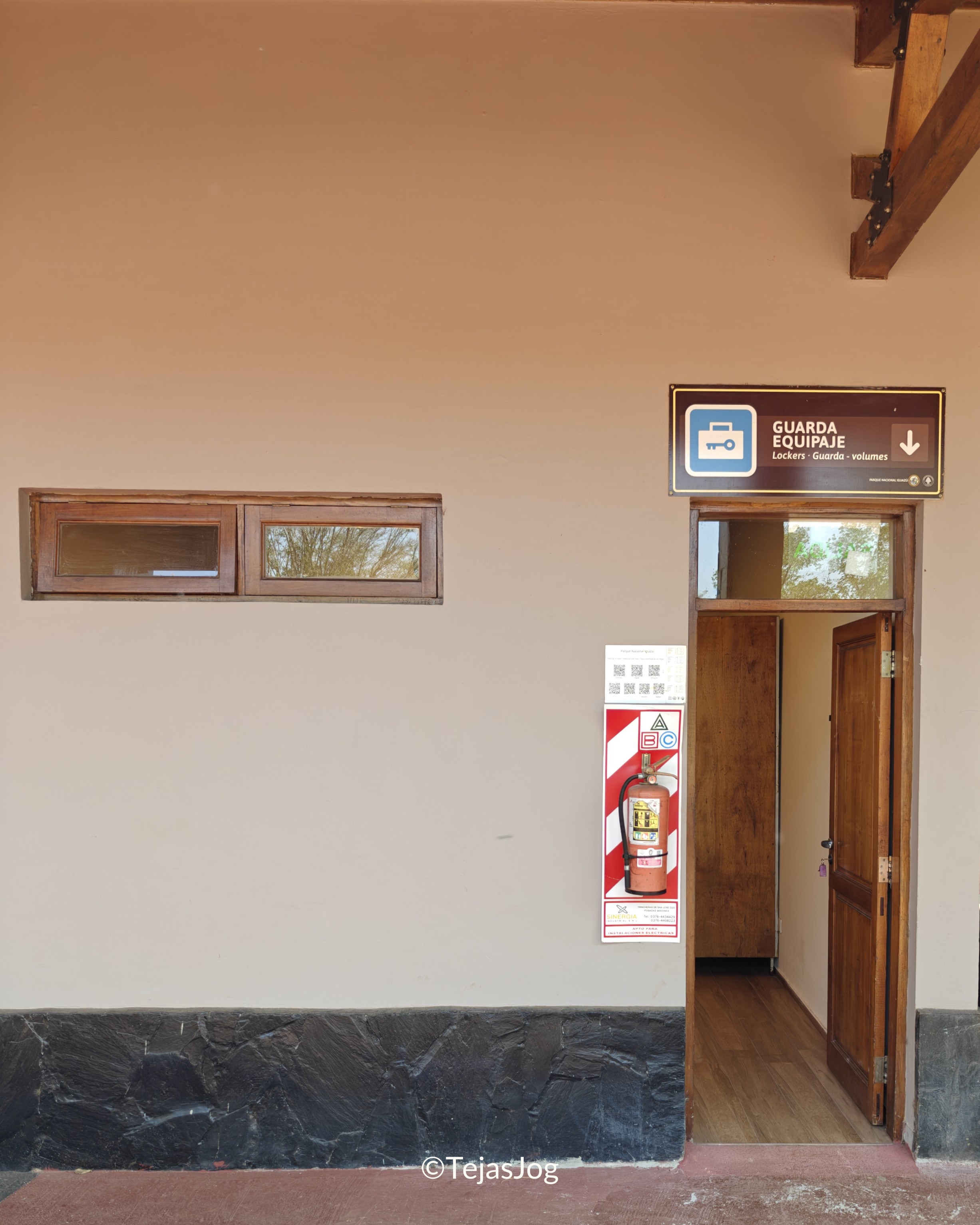 Luggage storage at Iguazú National Park